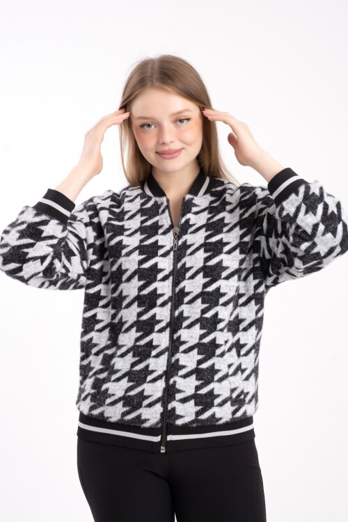 Modatalika Triko Ribanalı İçi Astarlı Kısa Mont