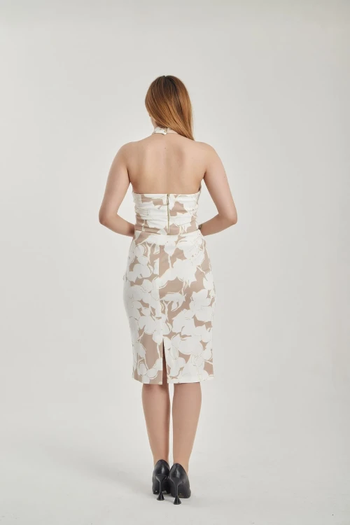 Modatalika Kadın Boyundan Askılı Mini Günlük İkili Takım