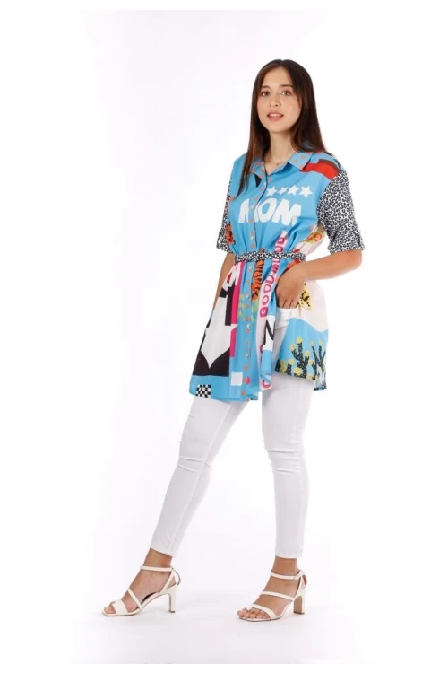 Modatalika Kadın Kemerli Tunik