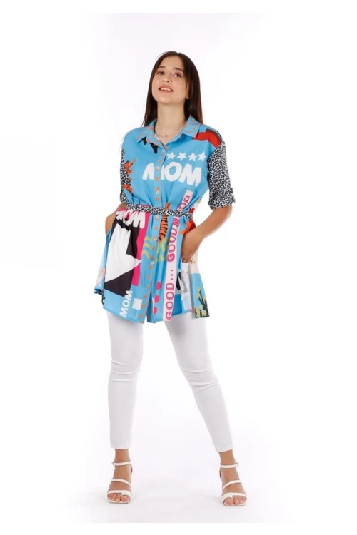 Modatalika Kadın Kemerli Tunik