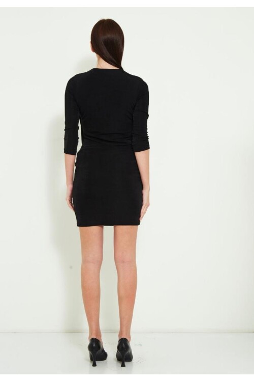 Modatalika Kadın Kruvaze Yaka Kısa Elbise