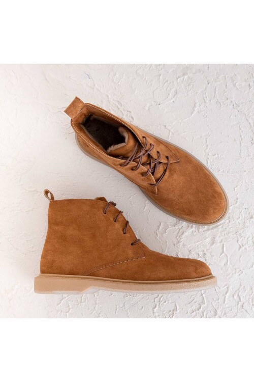 Modatalika Kadın Nubuk Kısa Bot