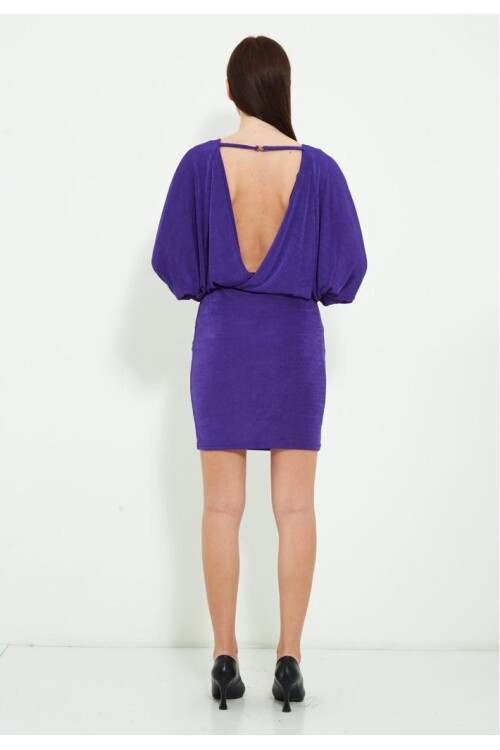 Modatalika Kadın Sırt Detaylı Midi Boy Abiye Elbise