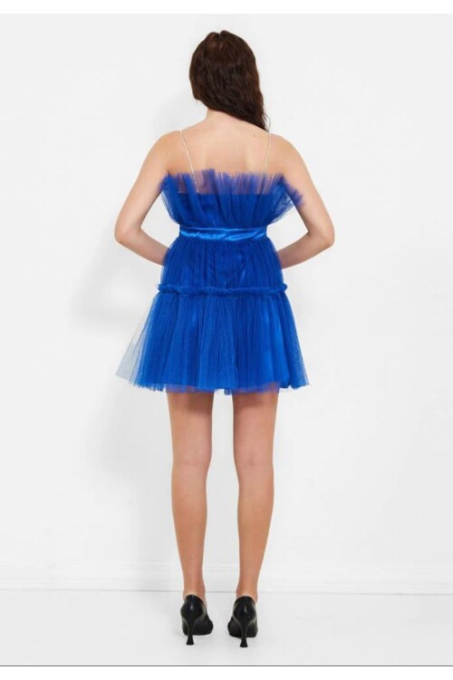 Modatalika Kadın Tüllü Kabarık Mini Parti Elbisesi