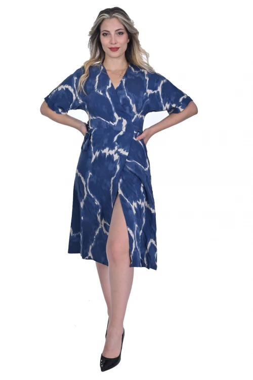 Modatalika Midi Boy Desenli Kadın Elbise