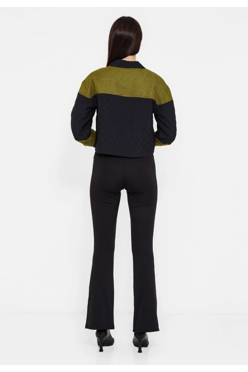 Modatalika Kadın Uzun Kollu Boydan Düğmeli Ceket