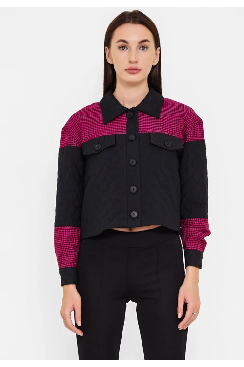 Modatalika Kadın Uzun Kollu Boydan Düğmeli Ceket