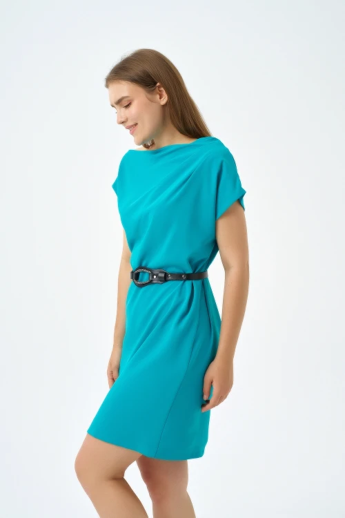 Modatalika Kemer Aksesuar Detaylı Mini Tasarım Elbise