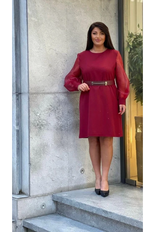 Trend Kadın Büyük Beden Elbise Kırmızıyla Cesur, Siyahla Asil: Seçim Sizin!