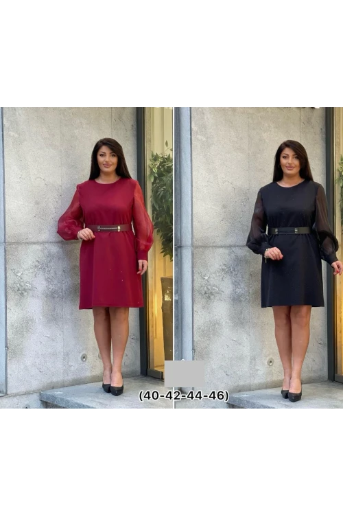 Trend Kadın Büyük Beden Elbise Kırmızıyla Cesur, Siyahla Asil: Seçim Sizin!