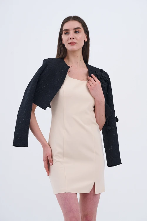 Trend Kadın Modern ve Şık Ceket ve Elbise Kombini