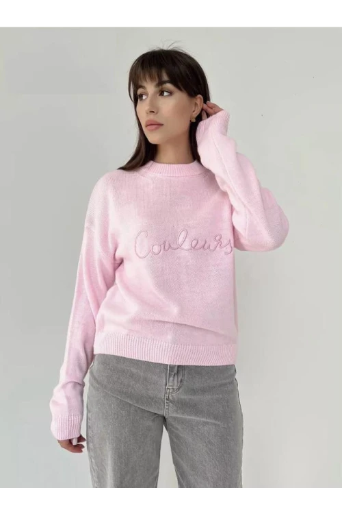 Trend Kadın Yeni Sezon Kadın Bisiklet Yaka Spor Oversize Triko